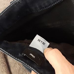 Mens dark express skinny jeans 29x34